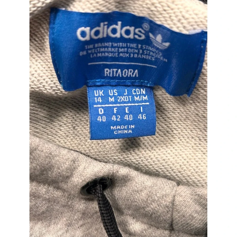 Adidas‎ Rita Ora Banned From Normal Hoodie Black Grey Red Tiger Trefoil XL